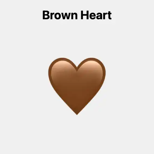Brown Heart Emoji