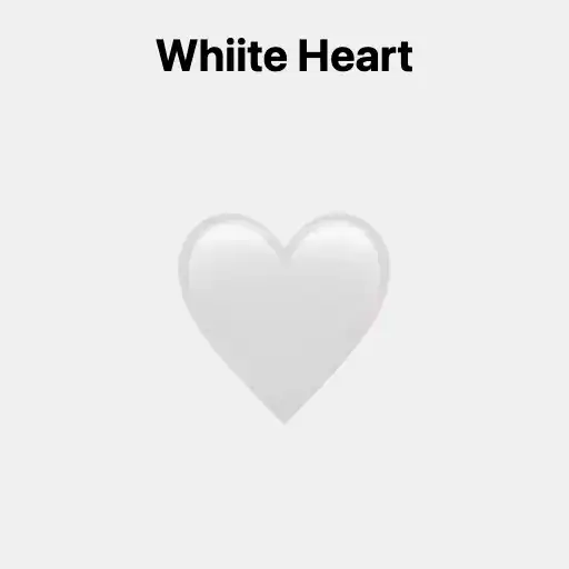 Whiite Heart Emoji