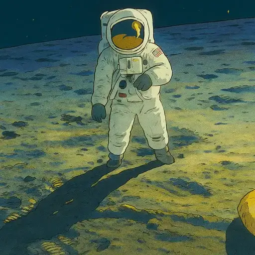 Ghibli Style Spacewalk