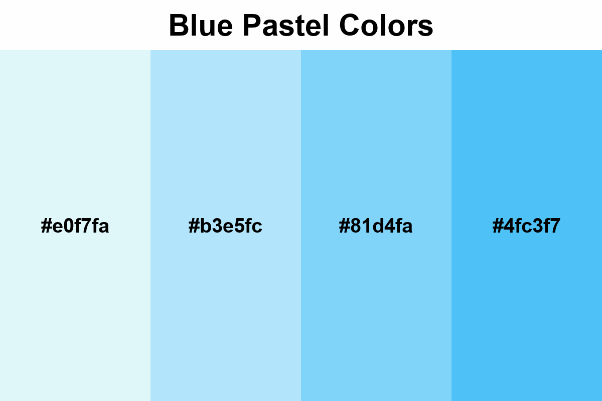 Blue Pastel Colors