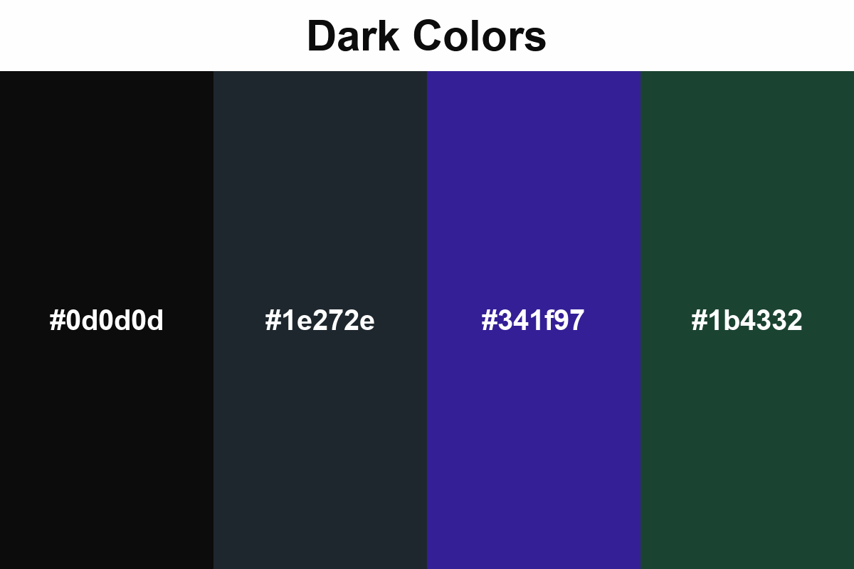 dark colors