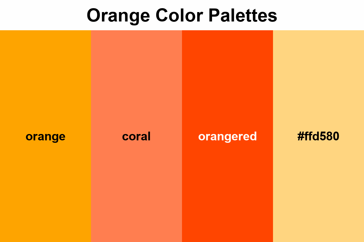 orange color palettes