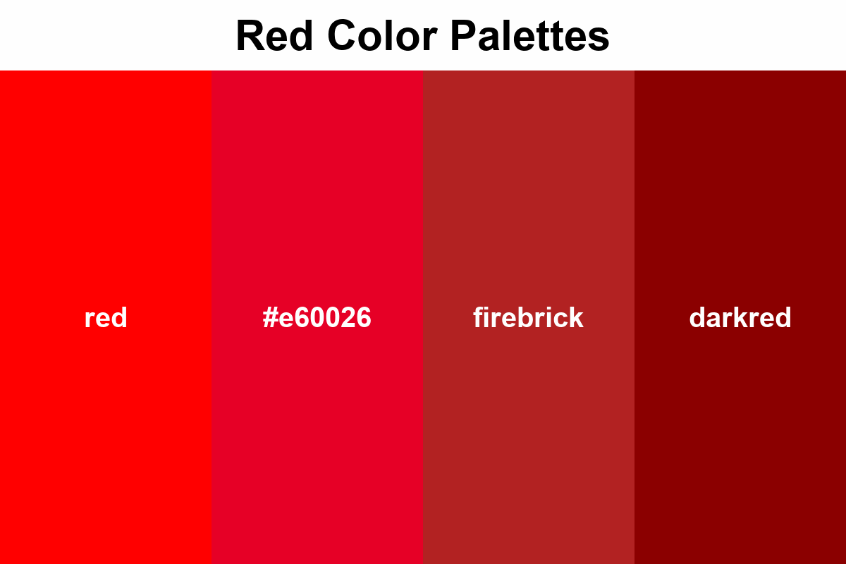 red color palettes