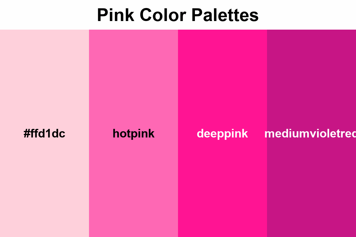 pink color palettes