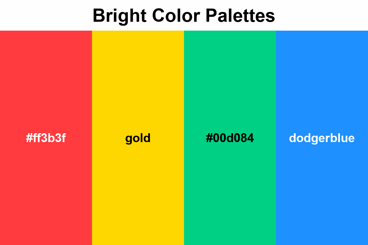 bright color palettes