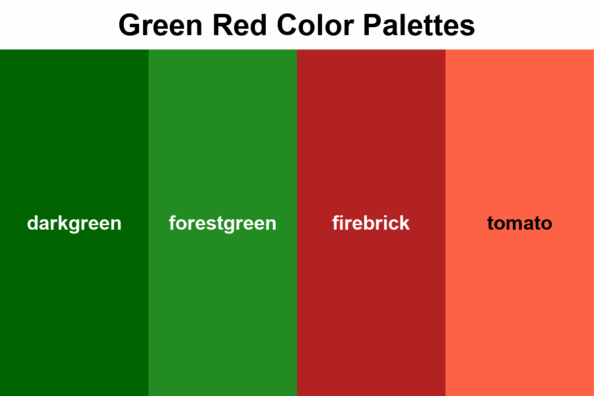 Green Red Color Palettes