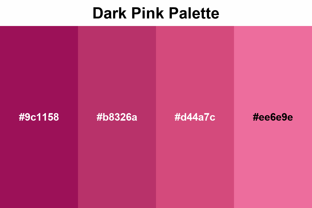 dark pink palette