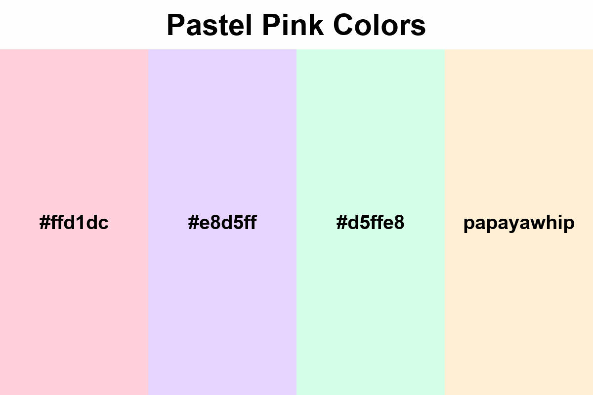 pastel pink colors