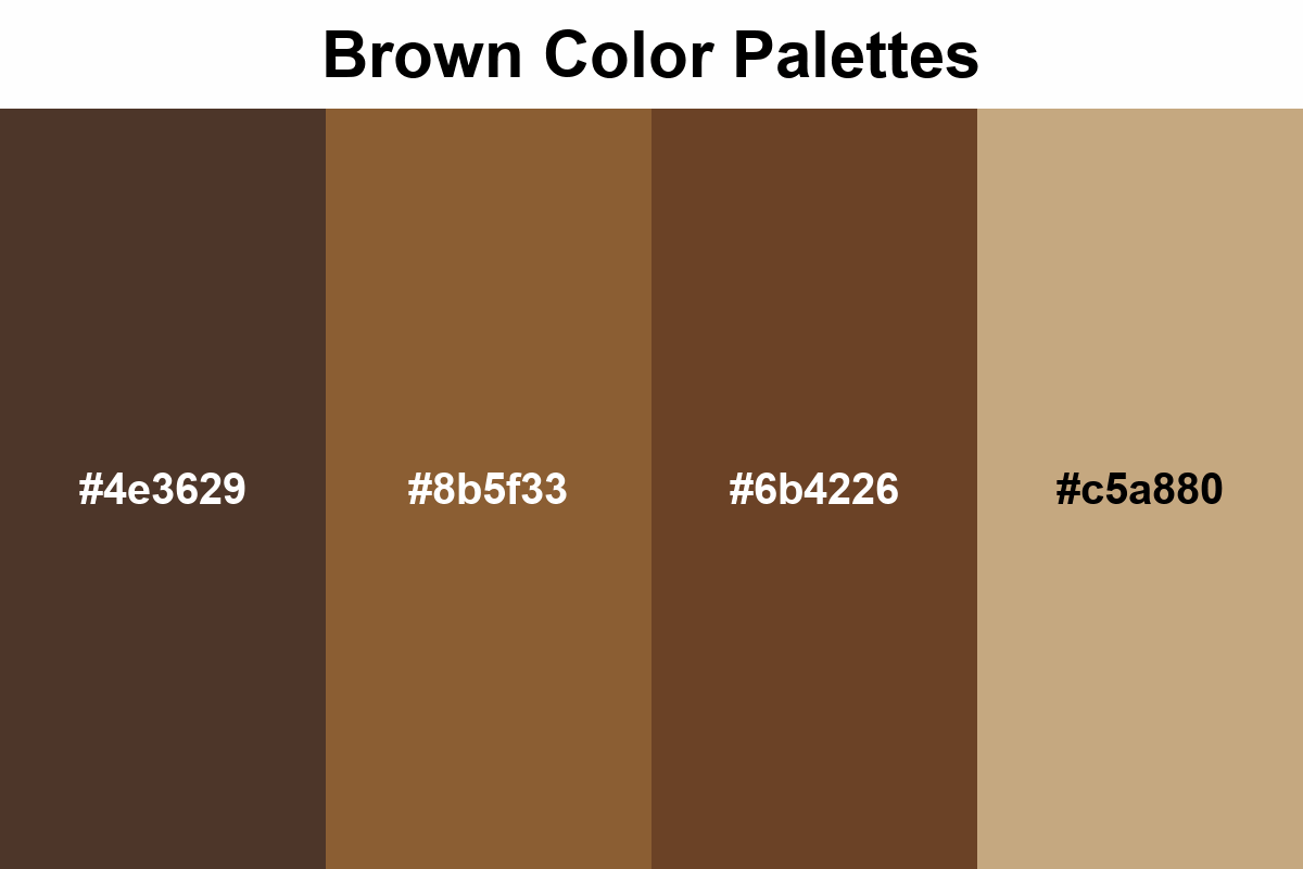 brown color palettes