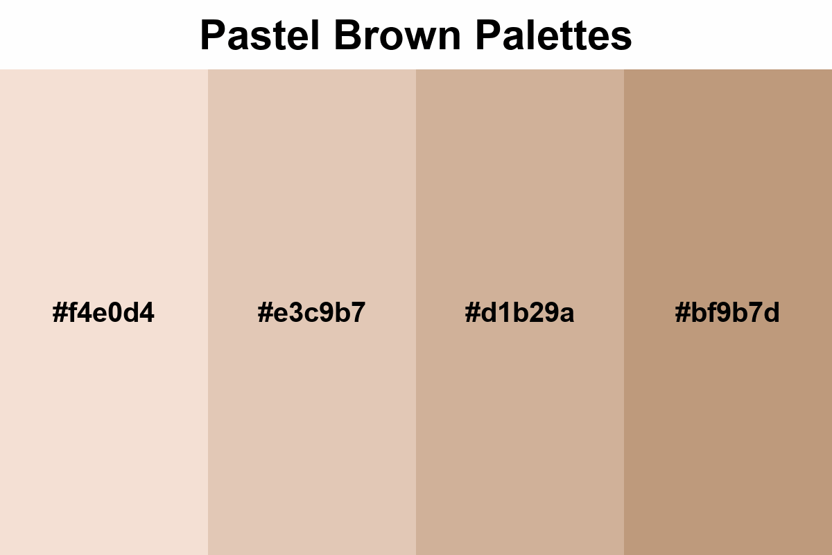 pastel brown palettes