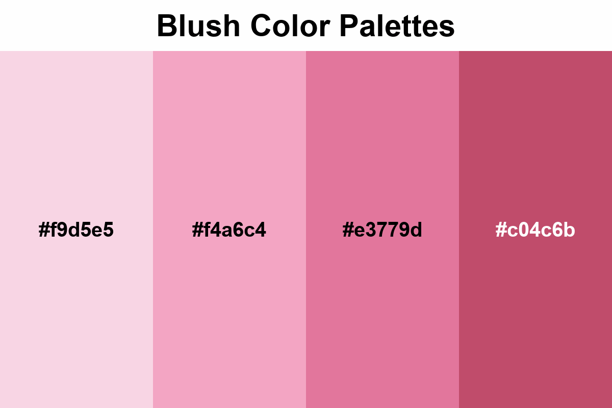 blush color palettes