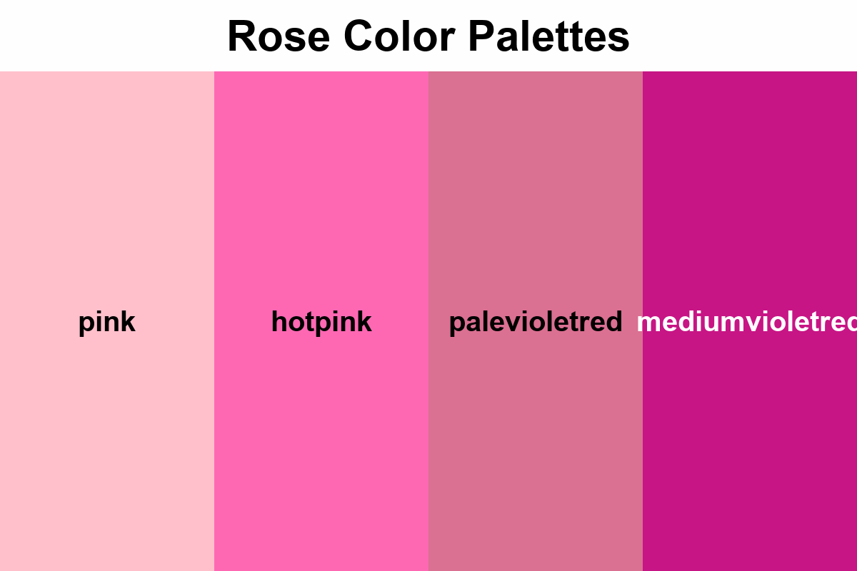 Rose Color Palettes