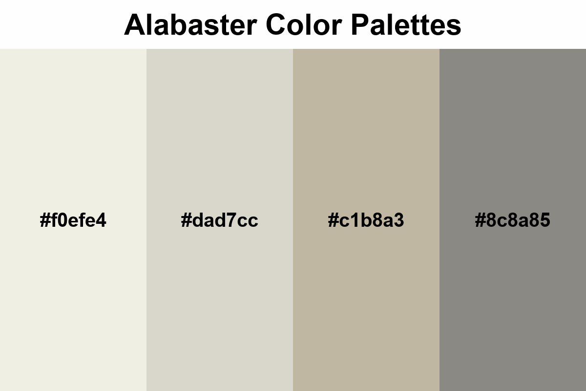 Alabaster color palettes