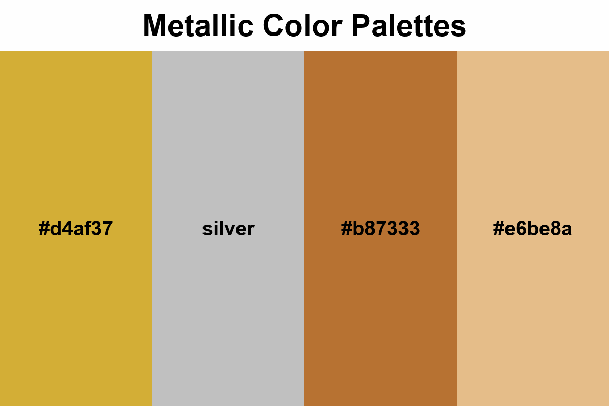 Metallic Color palettes