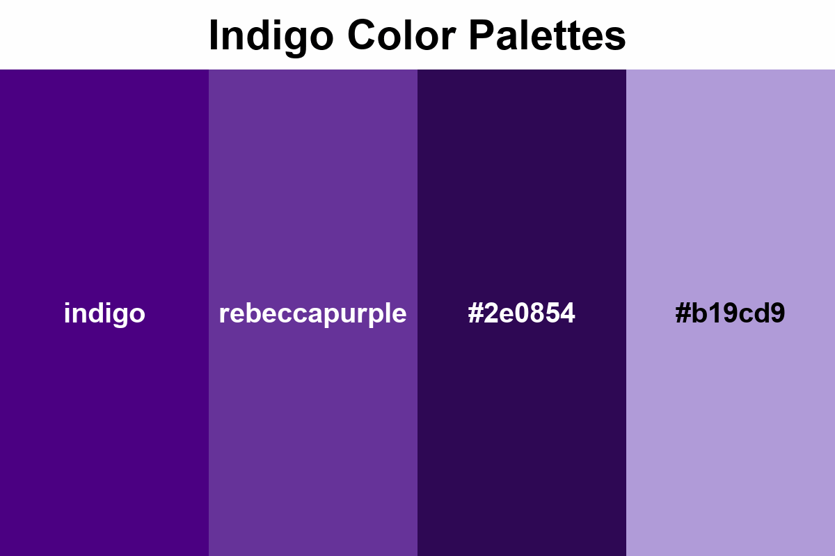 indigo color palettes
