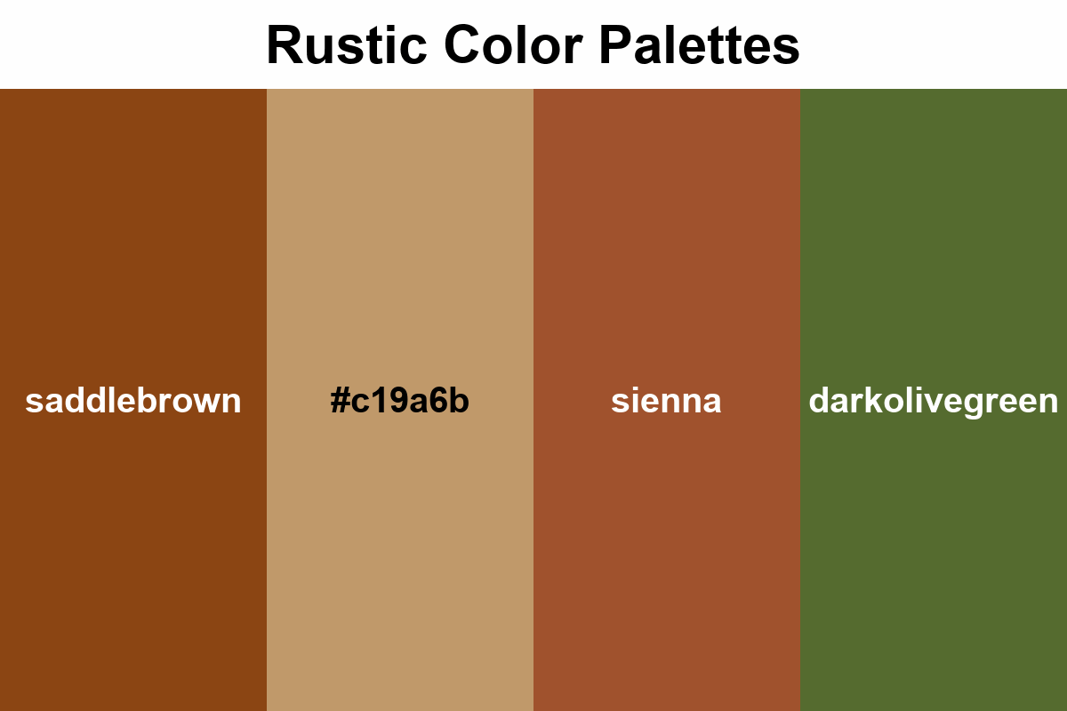 rustic color palettes