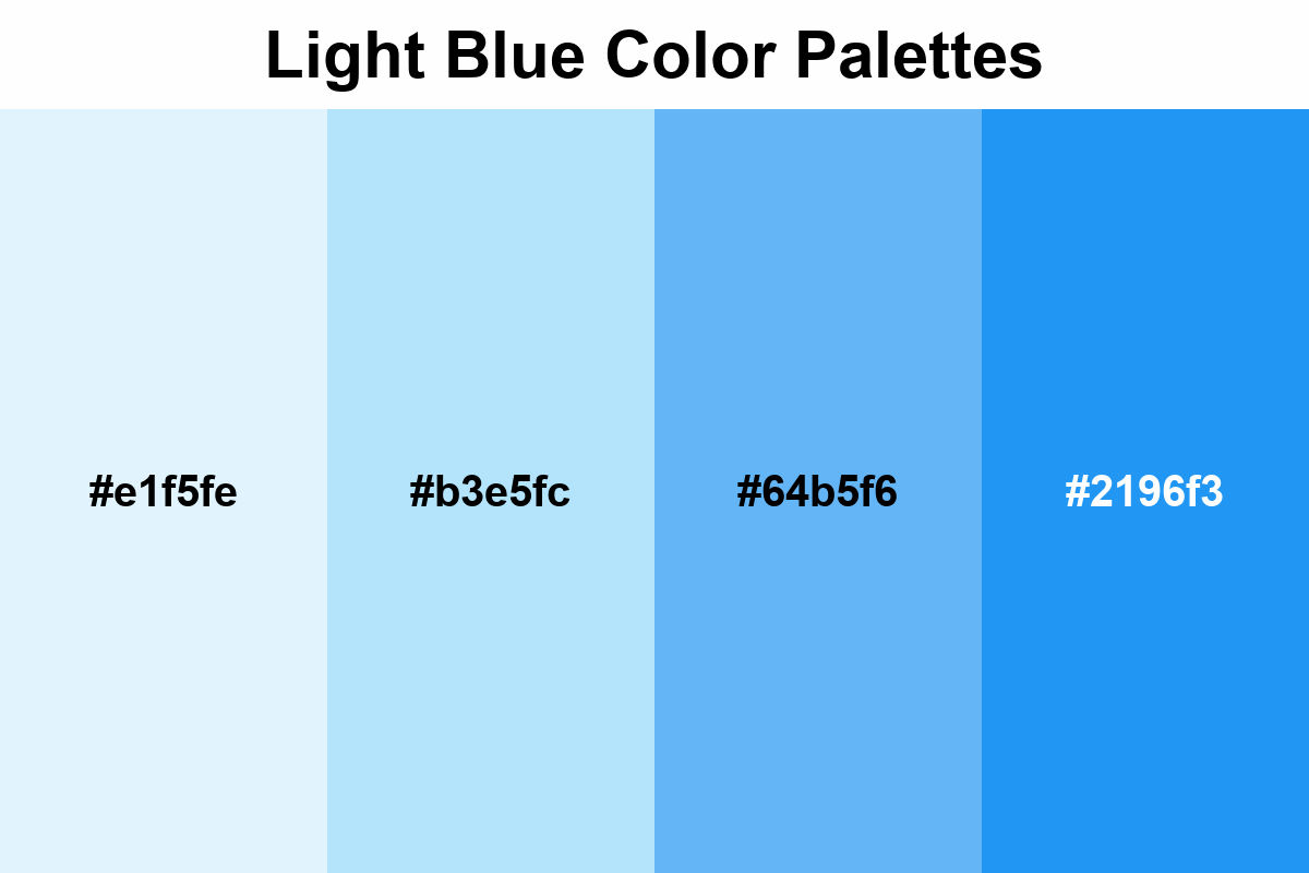 Light Blue Color Palettes