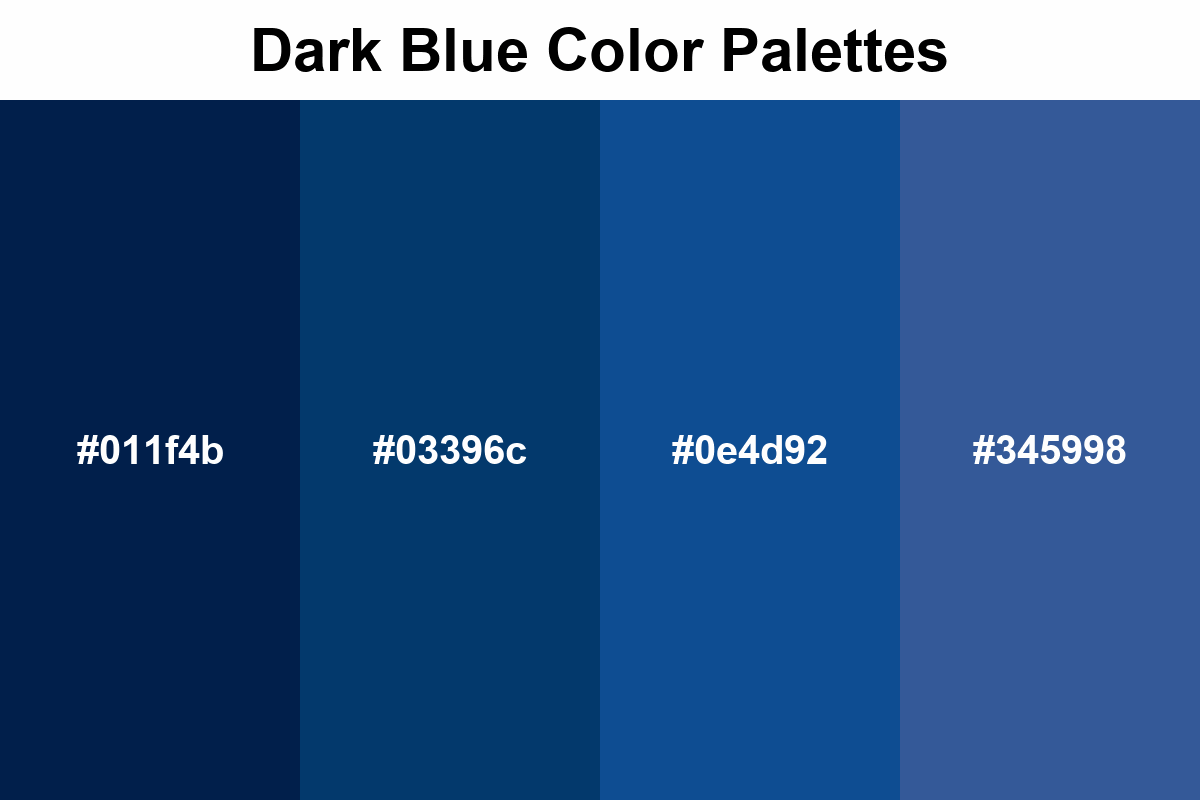dark blue color palettes