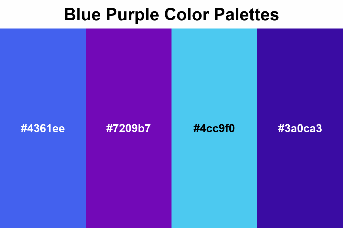 Blue Purple Color Palettes