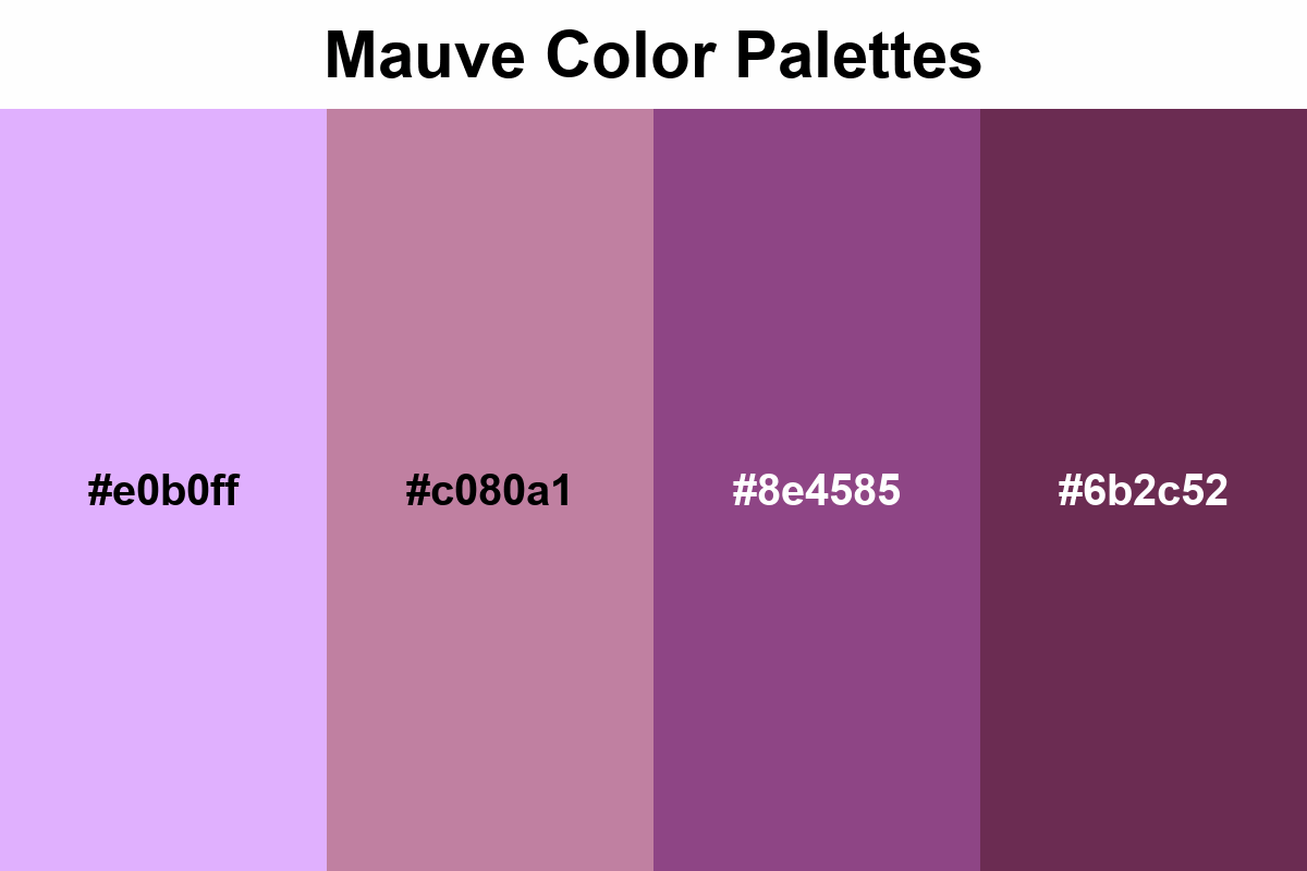 Mauve color palettes