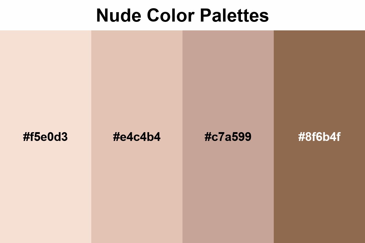 nude color palettes