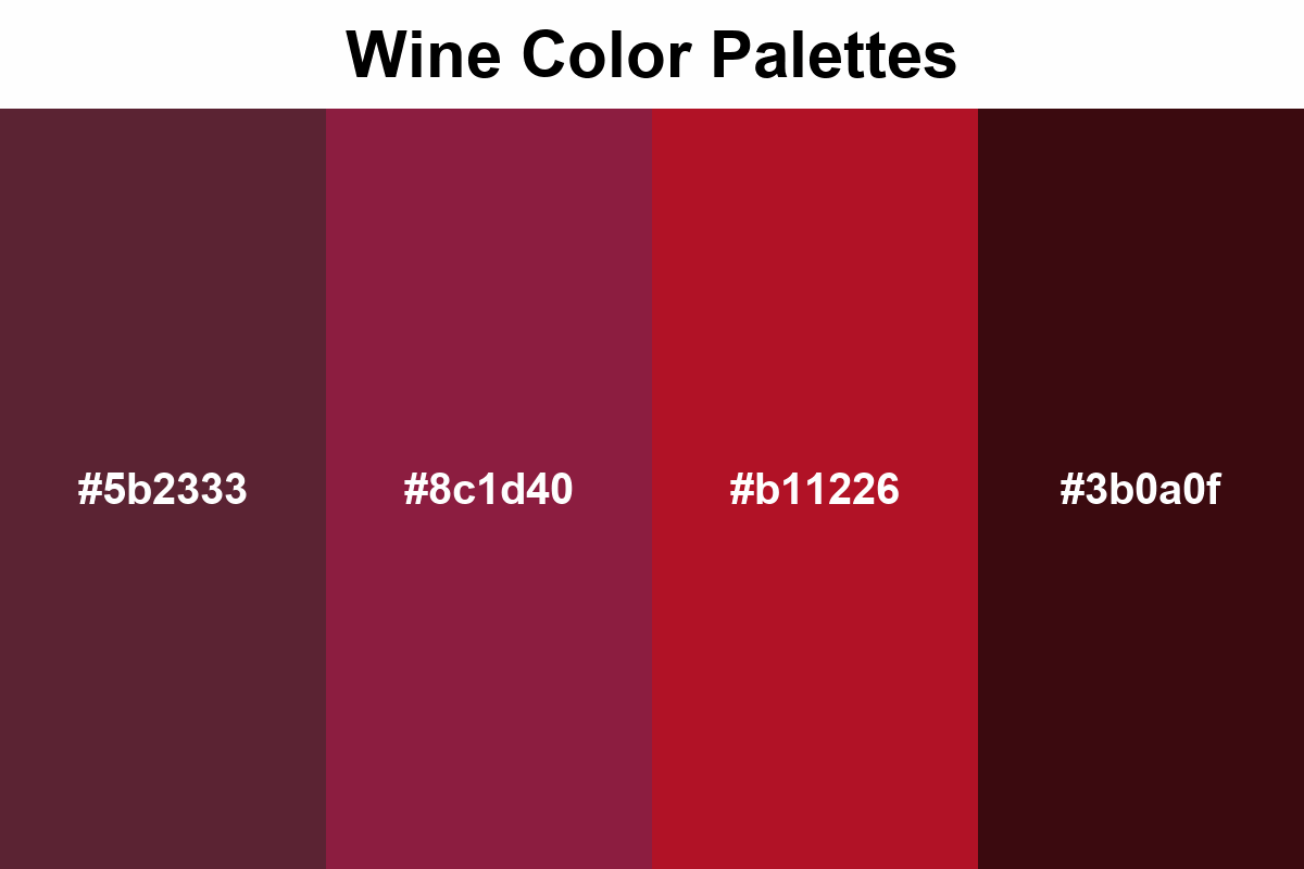 wine color palettes