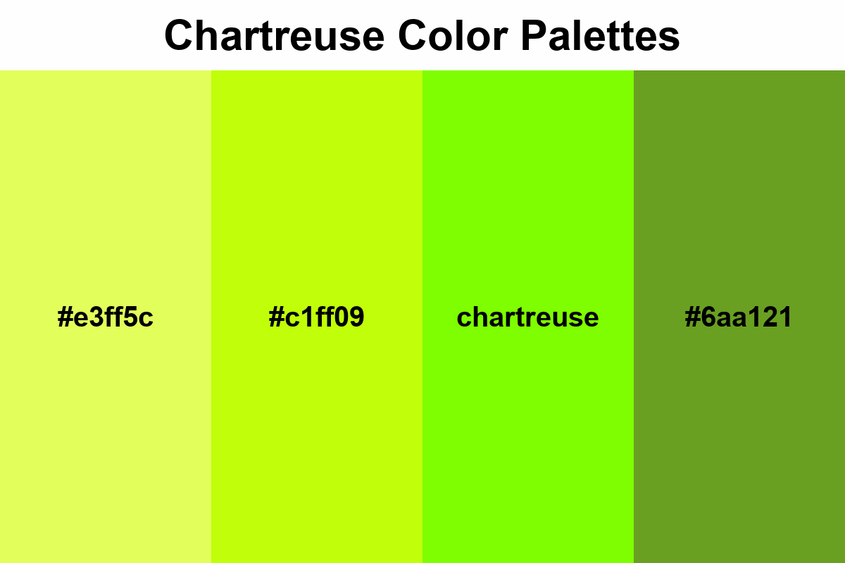 chartreuse color palettes