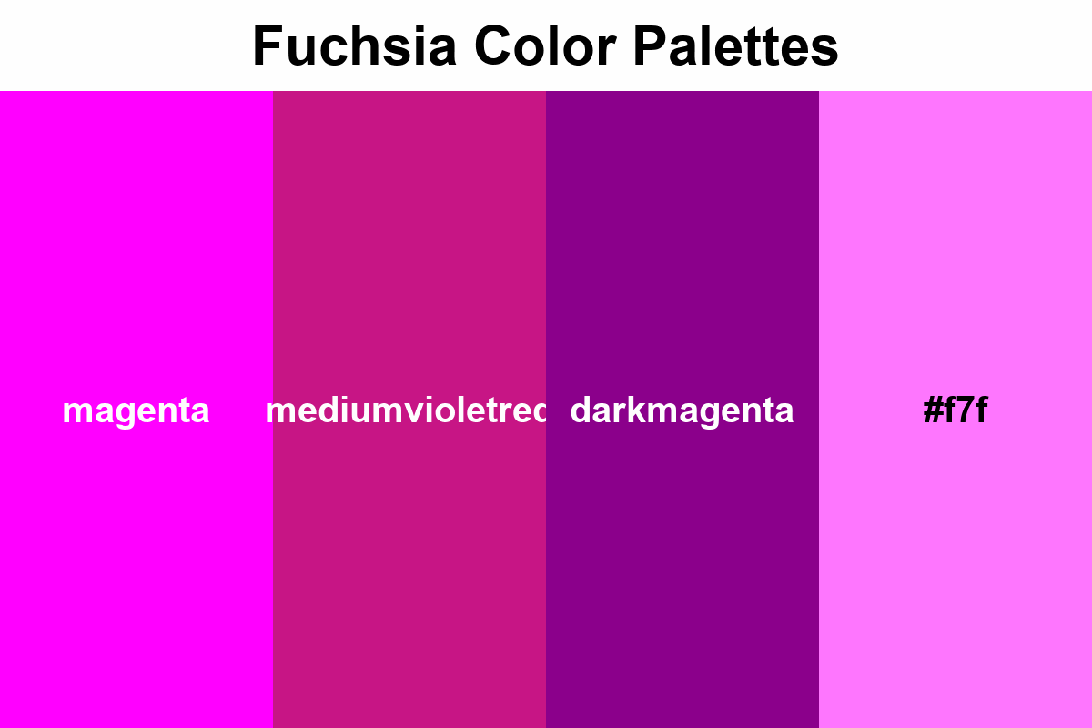 fuchsia color palettes
