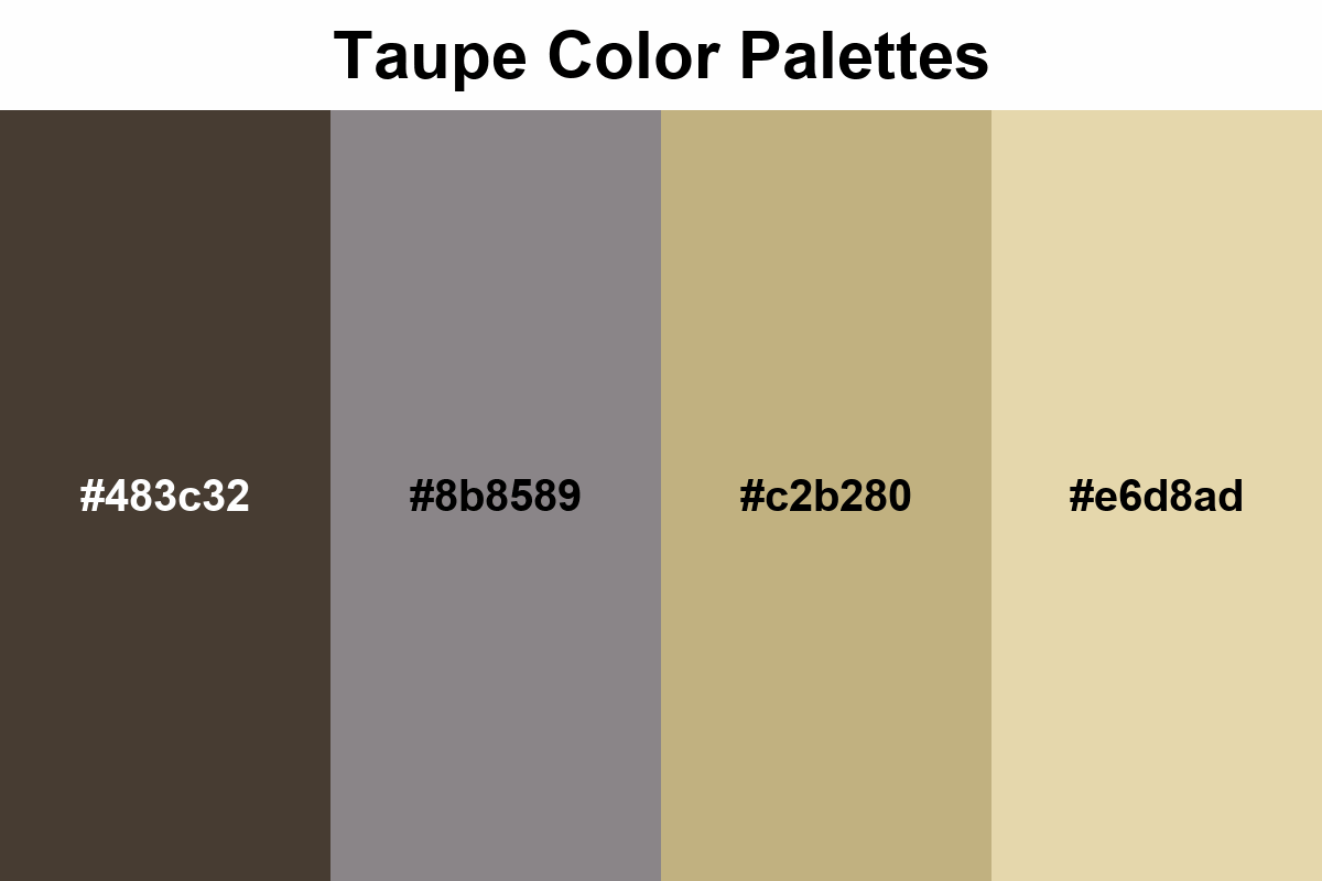 taupe color palettes