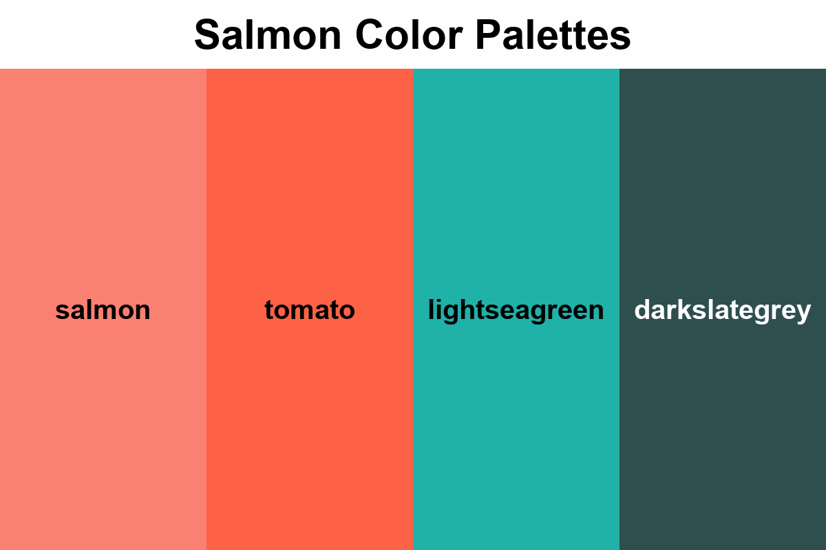 salmon color palettes