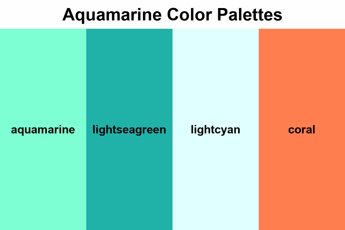 aquamarine color palettes