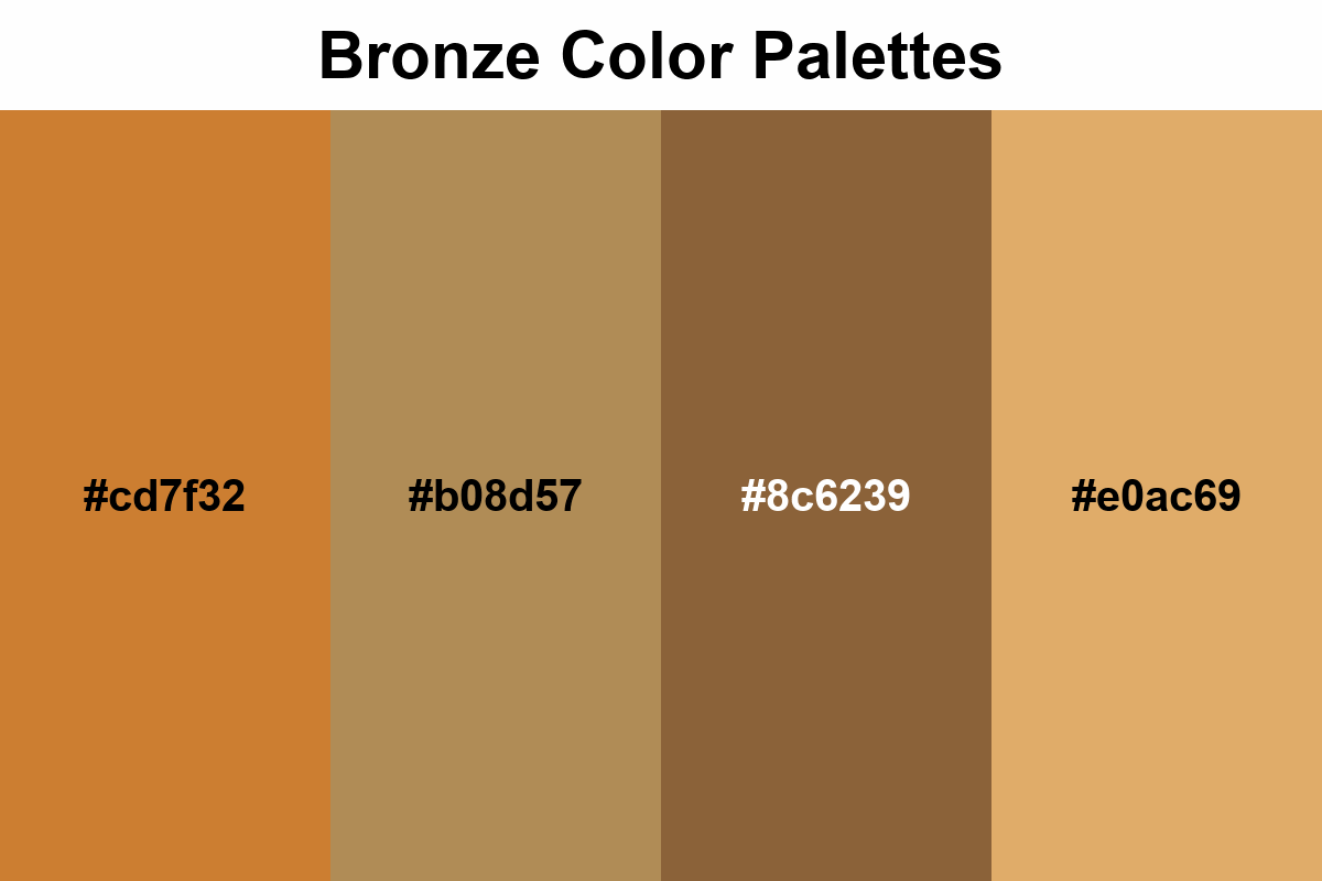 bronze color palettes