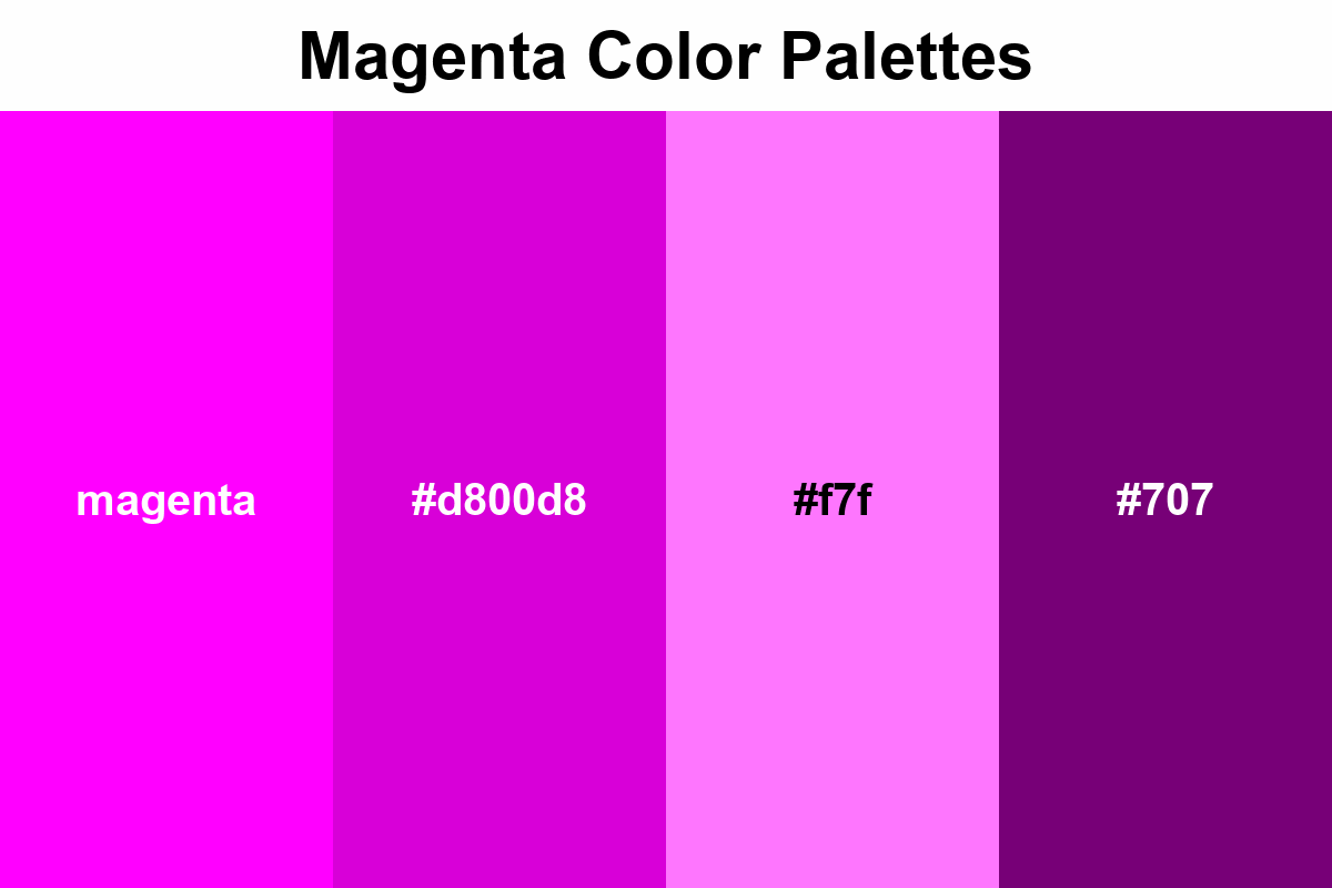 magenta color palettes