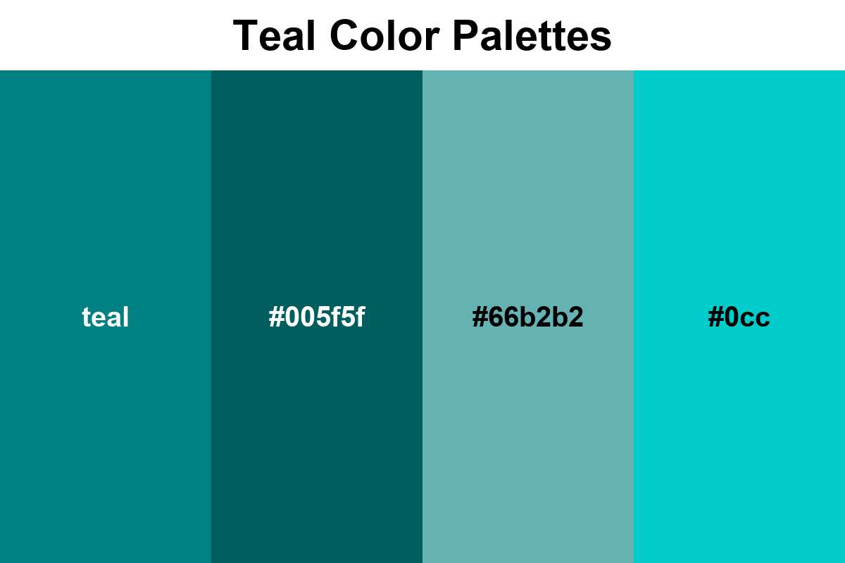 teal color palettes