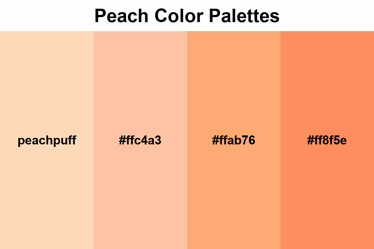 Peach Color palettes
