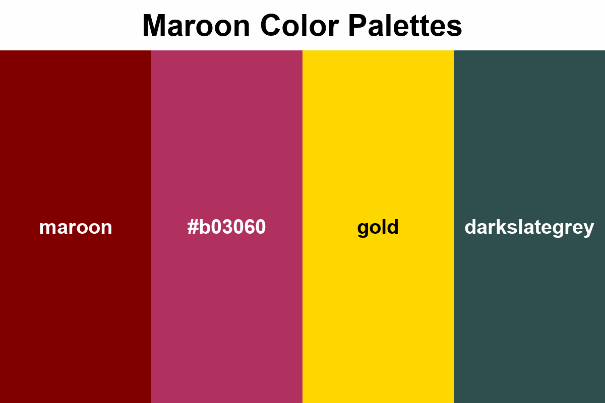 maroon color palettes