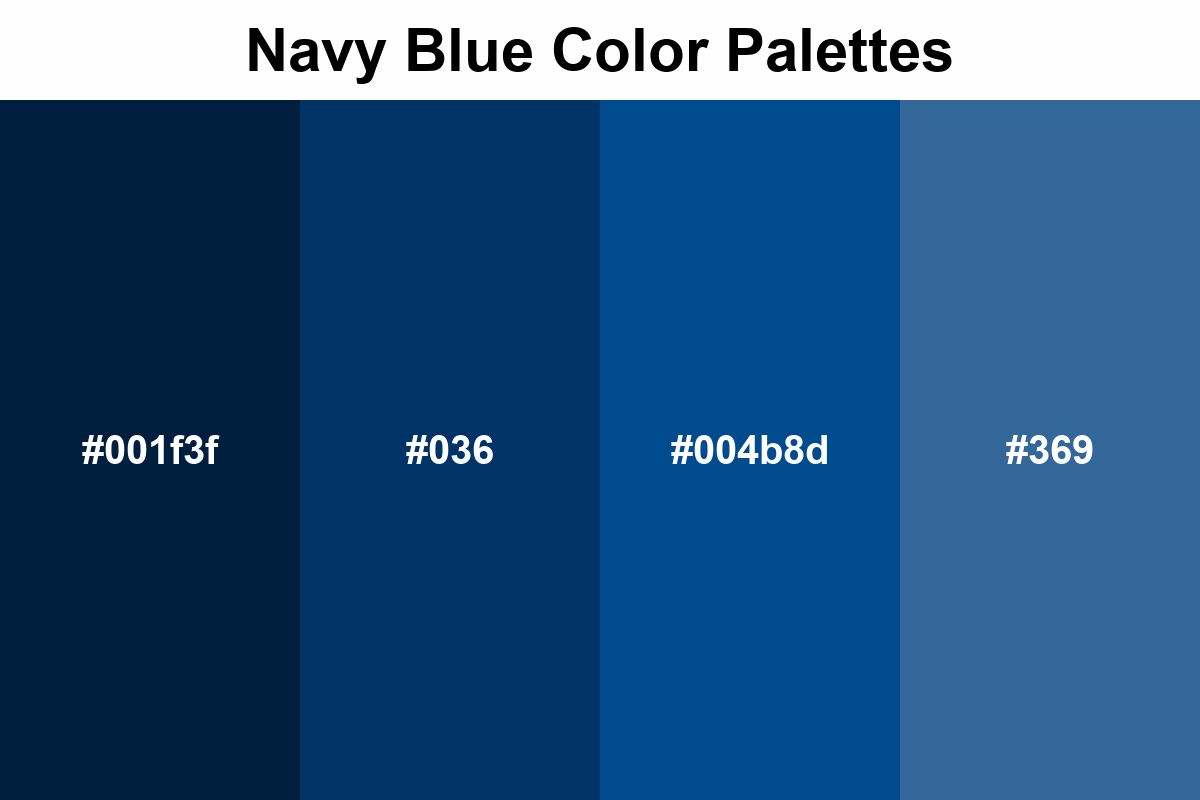 navy blue color palettes