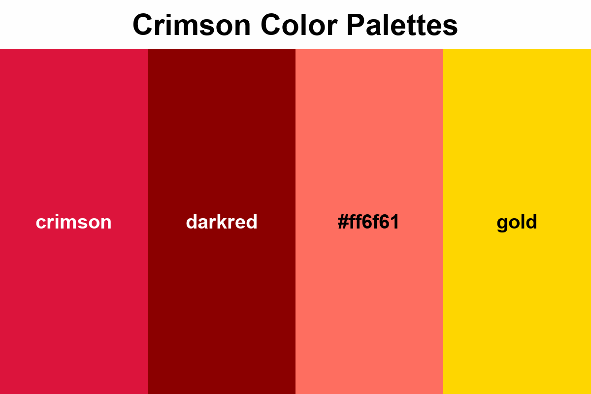 Crimson Color Palettes