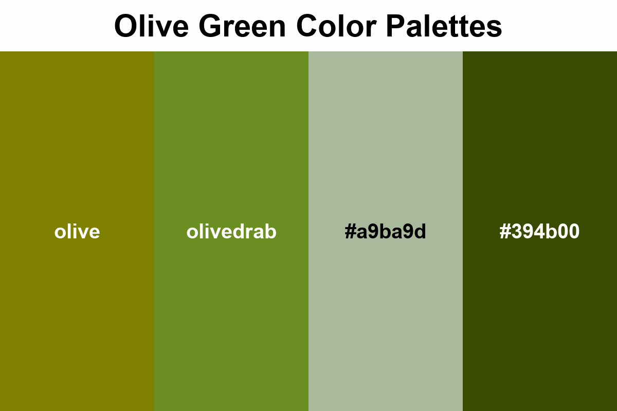 olive green color palettes