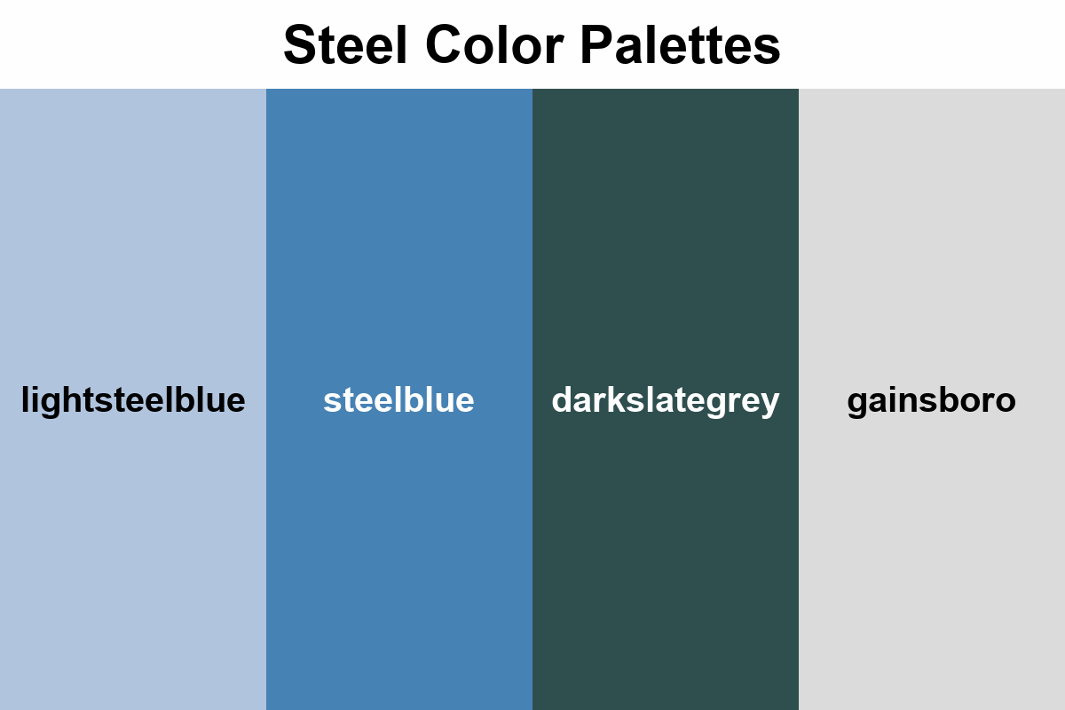 steel color palettes