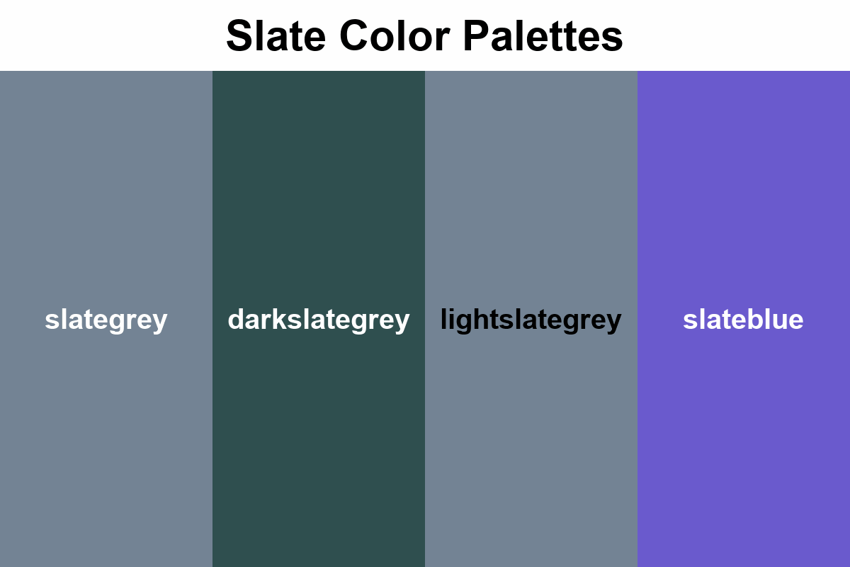 slate color palettes