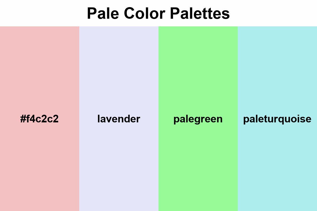pale color palettes