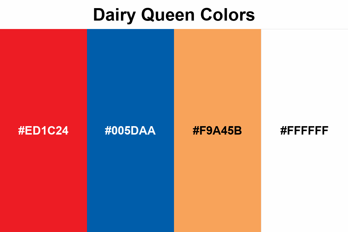 Dairy Queen Colors