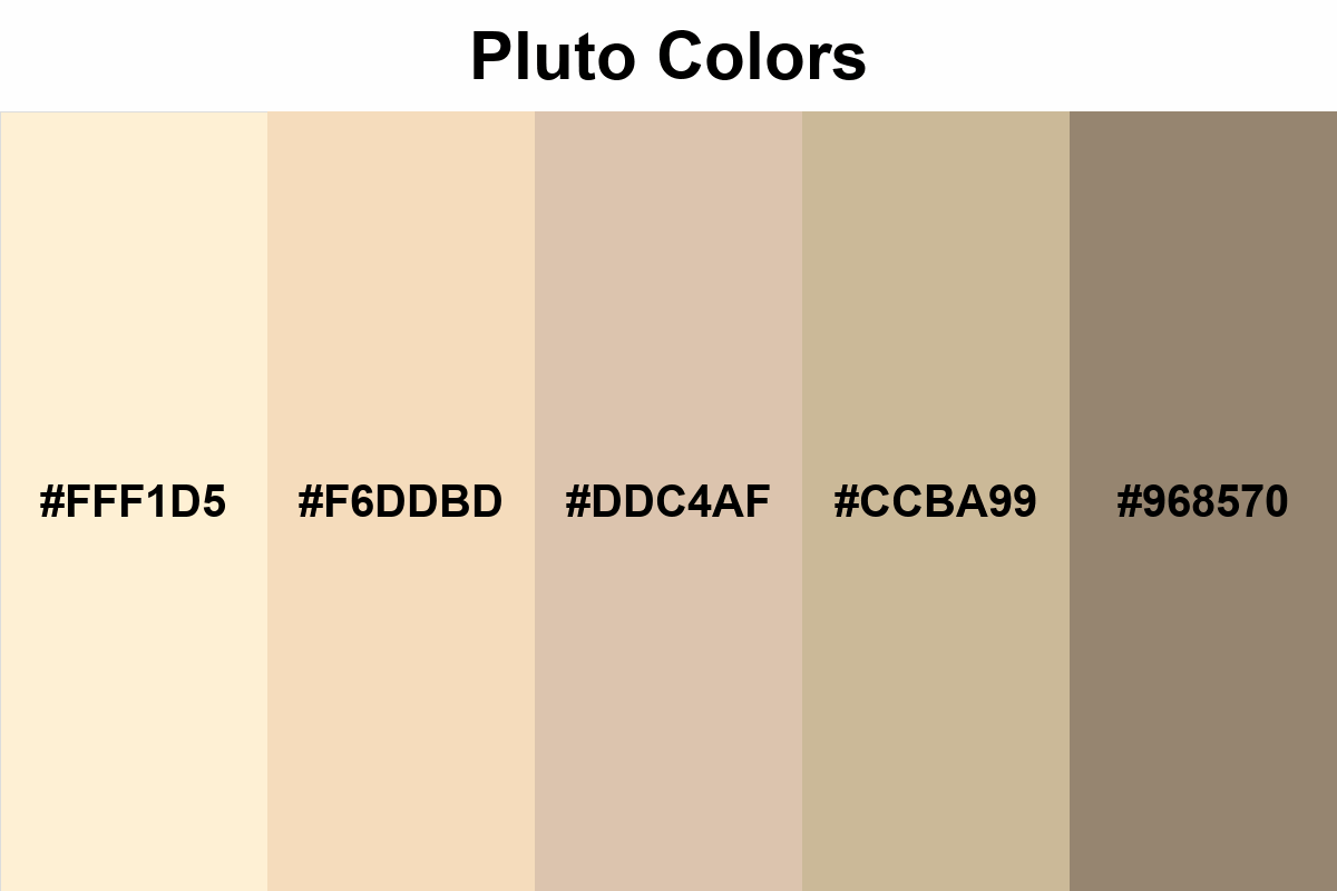 Pluto Colors