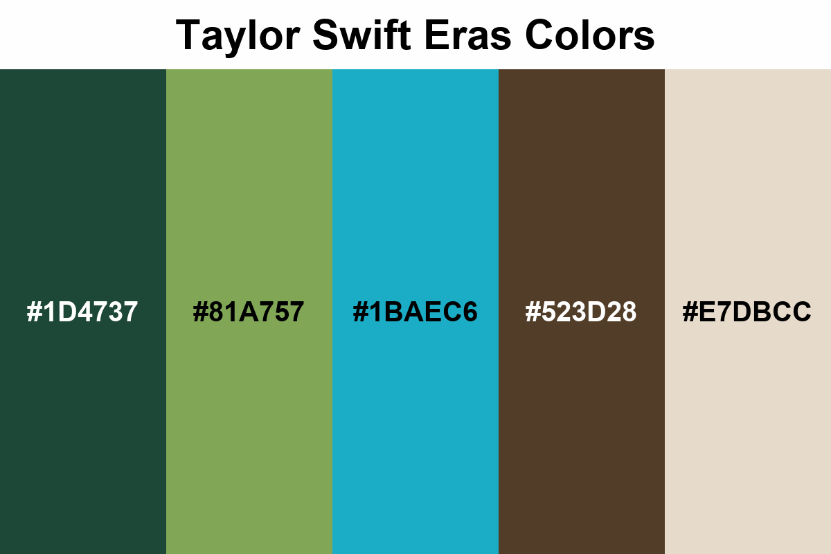 Taylor Swift Eras Colors