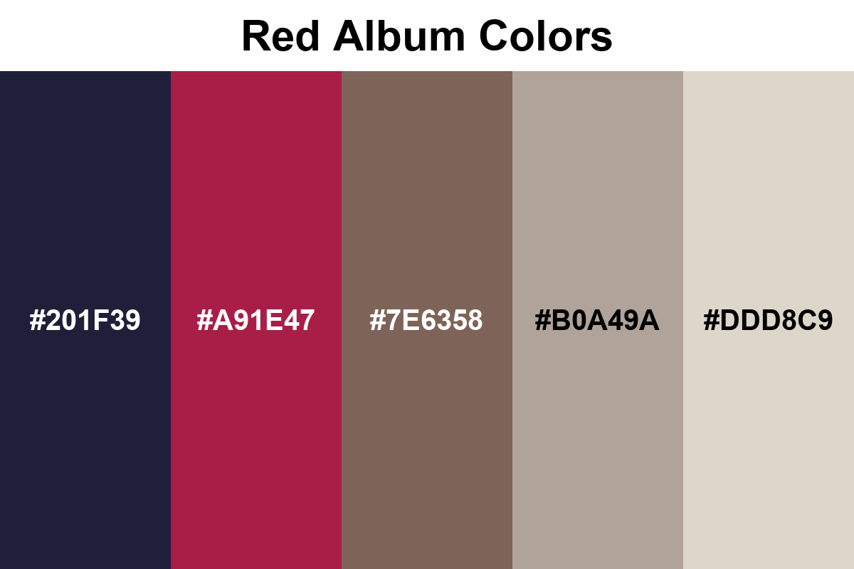Red album colors