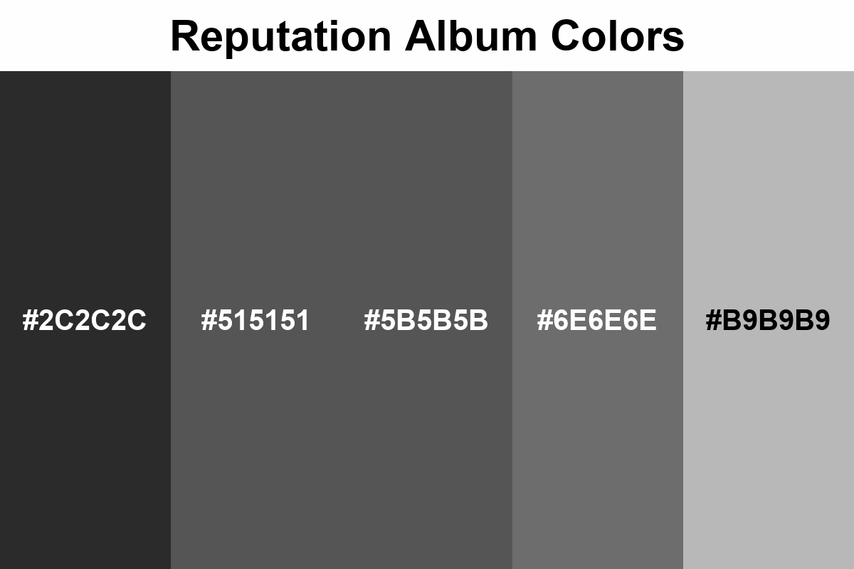 Reputation album colors