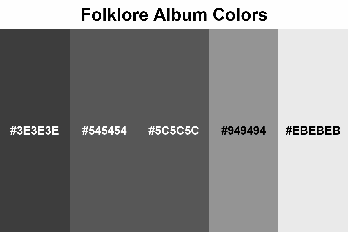  Folklore album colors