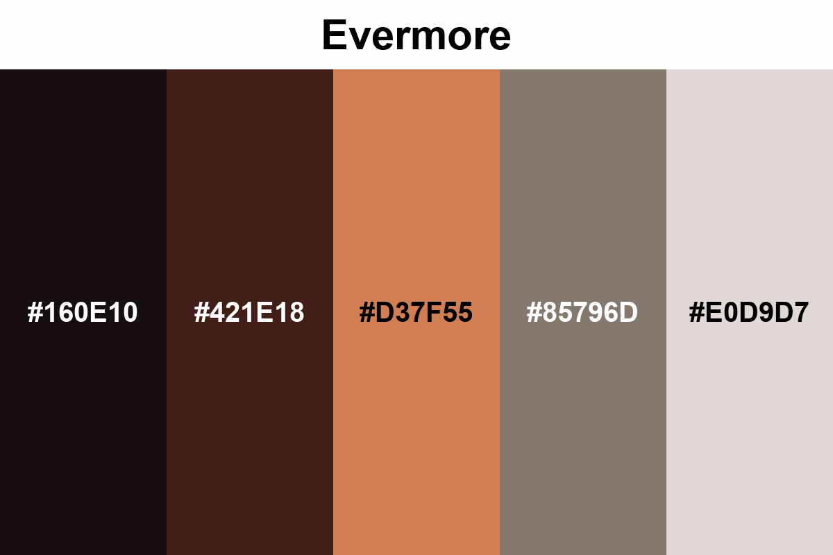 Evermore Album Colors