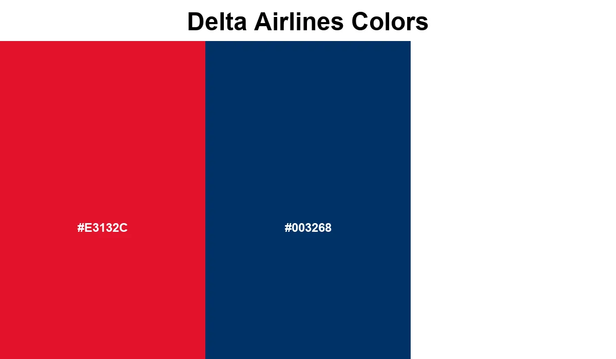 Delta Airlines Colors